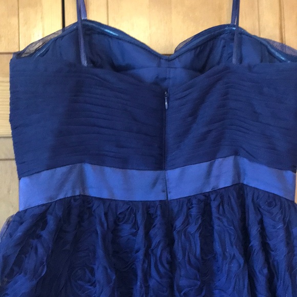 Adrianna Papell Purple Dress with Floral Skirt - Picture 6 of 8